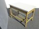 Vintage Mid - Century Modern Bamboo Two Drawer Desk W White Laminate Table Top Post-1950 photo 5