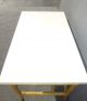 Vintage Mid - Century Modern Bamboo Two Drawer Desk W White Laminate Table Top Post-1950 photo 6
