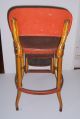 Vintage Cosco Red Metal Kitchen Stool With Fold Out Steps Great Patina 1900-1950 photo 5