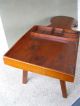 Antique Cobblers Bench,  Pine Wood,  Square Nail Const,  One Board Top,  Drawer 1800-1899 photo 3