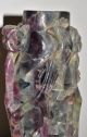 Chinese Carved Jade Or Stone Statue Figure Figurine Purple And Green Other Antique Chinese Statues photo 4