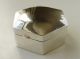 Vintage Solid Sterling Silver Hinged Trinket Box London Hallmarked Boxes photo 1