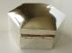 Vintage Solid Sterling Silver Hinged Trinket Box London Hallmarked Boxes photo 2