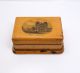 Antique 19c Souvenir Treen Stamp Box Wells Cathedral Somerset England Boxes photo 2