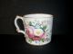 Antique 19th Century English Porcelain Floral Coffee Can Cup With Vivid Colors Cups & Saucers photo 1