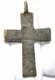 Late / Post Medieval Decorated & Inscribed Cross Pendant - Wearable Rare - B174 Roman photo 1