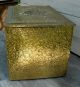Vintage Handmade Embossed Brass Covered Wood Kindling Box Fireplace Chest Hearth Ware photo 3
