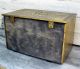 Vintage Handmade Embossed Brass Covered Wood Kindling Box Fireplace Chest Hearth Ware photo 4