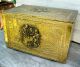 Vintage Handmade Embossed Brass Covered Wood Kindling Box Fireplace Chest Hearth Ware photo 6