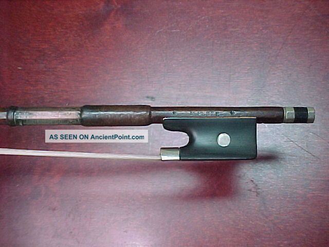 Old Violin Bow By Penzel,  Emil Max Stamped: M.  Penzel String photo