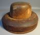 Antique 2 Piece Millinery Wood Mens Hat Block Form Haberdashery Mold C1890 Industrial Molds photo 1
