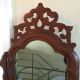 Exquisite 19th Century Victorian Walnut Wishbone Standing Tilt Mirror Exc 1800-1899 photo 3