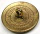 Antique Brass Livery Button - Muzzled Bear Design - Firmin & Sons - 1 