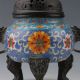 Chinese Cloisonne Hand - Carved Incense Burner & Buddha Lid W Qianlong Mark Zx175 Incense Burners photo 2