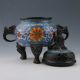 Chinese Cloisonne Hand - Carved Incense Burner & Buddha Lid W Qianlong Mark Zx175 Incense Burners photo 6