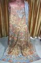 Antique Chinese Embroidered Brown Silk Daoist Priest Ceremonial Dragon Robe Robes & Textiles photo 1