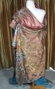 Antique Chinese Embroidered Brown Silk Daoist Priest Ceremonial Dragon Robe Robes & Textiles photo 3