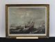 2 Antique 18thc English Maritime John Harris Ship Hand Colored Engravings,  Nr Other Maritime Antiques photo 1