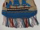 Rare Antique 19thc French,  Sailing Gun Ship & Flags Beaded Handbag,  Pocketbook Folk Art photo 6