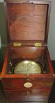 Antique Marine Chronometer,  Robert Roskell,  Liverpool Ca1840 - 60 Mahogany Box Clocks photo 8