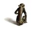 African Antique Cast Bronze Akan Ashanti Gold Weight - A Monkey 3 Sculptures & Statues photo 2