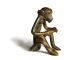 African Antique Cast Bronze Akan Ashanti Gold Weight - A Monkey 1 Sculptures & Statues photo 3