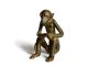 African Antique Cast Bronze Akan Ashanti Gold Weight - A Monkey 1 Sculptures & Statues photo 5