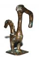 Rare Antique African Bronze Akan Ashanti Gold Weight A Bird With A Funny Beak Sculptures & Statues photo 1