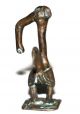 Rare Antique African Bronze Akan Ashanti Gold Weight A Bird With A Funny Beak Sculptures & Statues photo 2