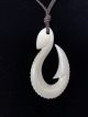 Old Carved Zealand Maori Fish Hook Necklace A Traditional Piece Other Ethnographic Antiques photo 5