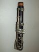 Antique G.  M.  Bundy Paris French Rosewood Wood Clarinet With Selmer Leather Case Wind photo 6