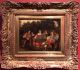17th Century English School Oil Painting Royal Musicians Playing In Garden Court Other Antique Instruments photo 1