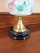 Antique Duplex British Make Oil Lamp Complete With Etched Ball Shade Lamps photo 1