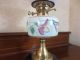 Antique Duplex British Make Oil Lamp Complete With Etched Ball Shade Lamps photo 3