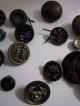 20 Antique Victorian Metal Buttons - Variety Buttons photo 2