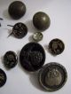 20 Antique Victorian Metal Buttons - Variety Buttons photo 3