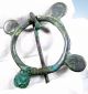 Medieval Bronze Decorated Ring Brooch / Fibula - Rare Ancient Artifact - B425 Roman photo 3