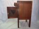 Antique Hand Carved Side Cabinet Nightstand End Table Art Deco 1900-1950 photo 1