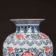 Chinese Blue And White Porcelain Hand - Painted Safflower Vase W Qianlong Mark Vases photo 1