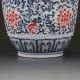 Chinese Blue And White Porcelain Hand - Painted Safflower Vase W Qianlong Mark Vases photo 3
