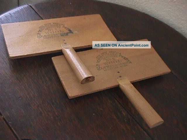 Primitive Old Whittemore Wool 8 Carders Cotton Combs Pair Primitives photo