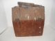 Antique Wooden Large Shoeshine Box Container With Accessories In Photos Primitives photo 1