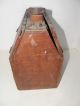 Antique Wooden Large Shoeshine Box Container With Accessories In Photos Primitives photo 2