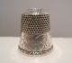 Scarce Stern Bros 9 Antique Sterling Silver Bird & Bell Flower Thimble C.  1900 Thimbles photo 3