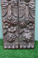Stunning Pair 18thc Gothic Wooden Rosewood Lion Head Carved Corbels C1780s Corbels photo 2