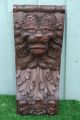 Stunning Early 19thc Gothic Wooden Oak Intricate Lion Head Carved Corbel C1820s Corbels photo 4