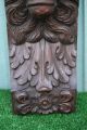 Stunning Early 19thc Gothic Wooden Oak Intricate Lion Head Carved Corbel C1820s Corbels photo 5