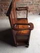 Gorgeous Antique Hall Chair Umbrella Stand Solid Oak Edwardian 20th Century 1900 Stands photo 9