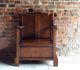 Gorgeous Antique Hall Chair Umbrella Stand Solid Oak Edwardian 20th Century 1900 Stands photo 1