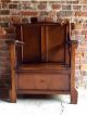 Gorgeous Antique Hall Chair Umbrella Stand Solid Oak Edwardian 20th Century 1900 Stands photo 2